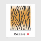 Sticker Perfect Tiger Stripes Tiger Safari. Conception par (Feuille)