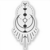 Sticker période lunaire éclipse lunaire (Devant)