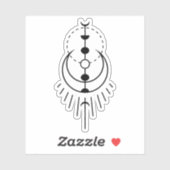 Sticker période lunaire éclipse lunaire (Feuille)