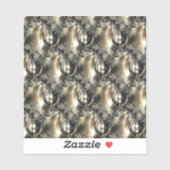 Sticker Perles dorées (Feuille)