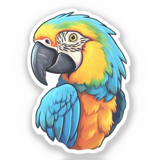 Sticker Perroquet (Recto)