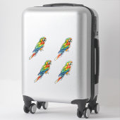 Sticker Perroquet (Sur valise)