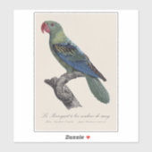 Sticker Perroquet à grand bec (Feuille)
