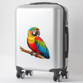 Sticker Perroquet Arc-en-Ciel Vibrant (Sur valise)
