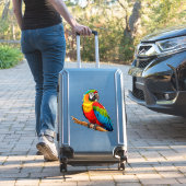 Sticker Perroquet Arc-en-Ciel Vibrant (Valise Insitu)