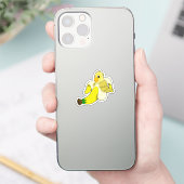 Sticker Perroquet avec banane (Téléphone)