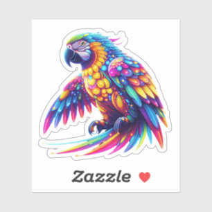 Sticker Perroquet brillant et coloré