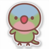 Sticker Perruche princesse (Devant)