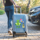 Sticker Perry the Peridot Robot Peace Sign Guitar (Valise Insitu)
