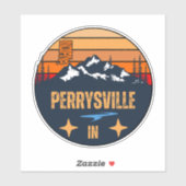 Sticker Perrysville, Indiana (Feuille)