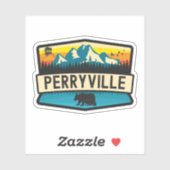 Sticker Perryville, Alaska (Feuille)