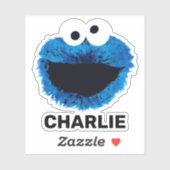 Sticker Personalized Cookie Monster | Watercolor (Feuille)