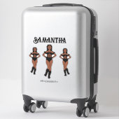 Sticker Personalized Dance Team Ebony Stones  (Sur valise)