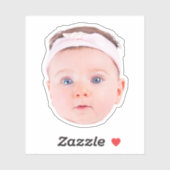 Sticker Personalized Face Photo Stickers, Custom Face (Feuille)