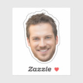 Sticker Personalized Face Stickers, Custom Face, Photo (Feuille)