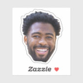 Sticker Personalized Face Stickers, Photo Birthday Gift (Feuille)