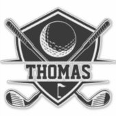 Sticker Personalized Golf Cart (Devant)