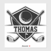 Sticker Personalized Golf Cart (Feuille)