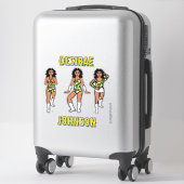 Sticker Personalized Majorette /Green Yellow Camo #2 (Sur valise)