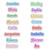 Sticker Personalized Name Tags Waterproof  (Devant)