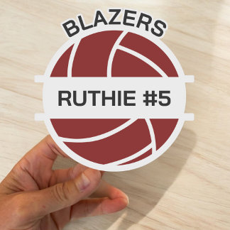 Sticker Personalized Volleyball Team Gifts Volleyball