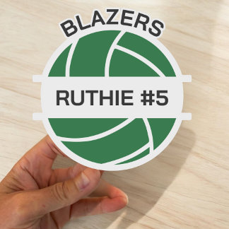 Sticker Personalized Volleyball Team Gifts Volleyball