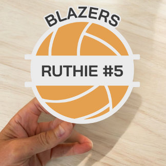 Sticker Personalized Volleyball Team Gifts Volleyball