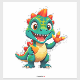 Sticker Personnage de bébé dinosaure pour les enfants