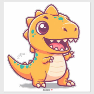 Sticker Personnage de bébé dinosaure pour les enfants