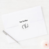 Sticker personnalisable Chaussure à Cheval Argent (Enveloppe)