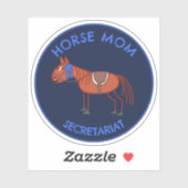 Sticker Personnalisable : Cheval Maman - Chestnut Cheval D (Feuille)