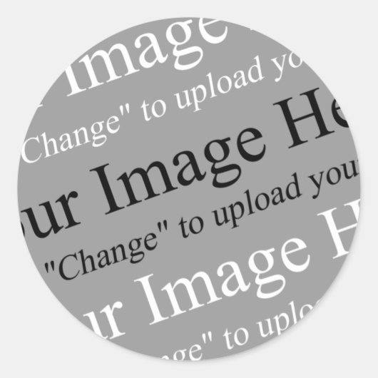Sticker personnalisable image et texte (Devant)