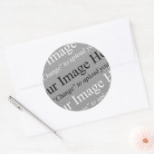 Sticker personnalisable image et texte (Enveloppe)