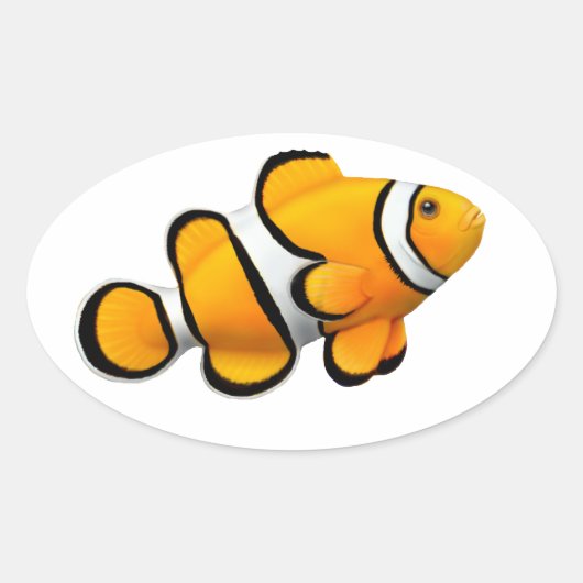 Sticker personnalisable Percula Clown Anenome Pois (Devant)