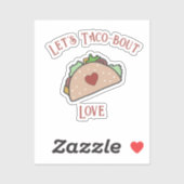 Sticker Personnalisable Taco-bout Love Cutout (Feuille)