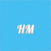 Sticker Personnalisation initiale simple bleue (Recto)
