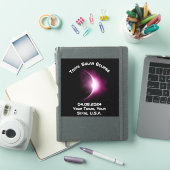 Sticker Personnalisé 2024 Total Solaire Eclipse Souvenir (Couverture iPad)