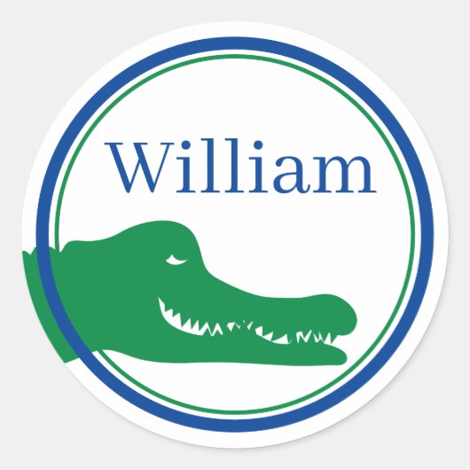 Sticker personnalisé Alligator (Devant)