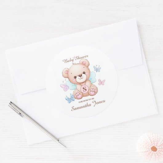 Sticker personnalisé baby shower (Enveloppe)