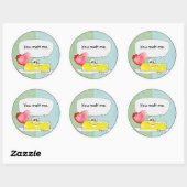 Sticker Personnalisé Beurre Coeur (Feuille)