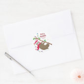 sticker personnalisé Christmas Sloth (Enveloppe)
