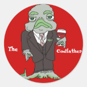 Sticker personnalisé Codfather (Devant)