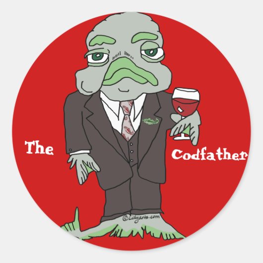 Sticker personnalisé Codfather (Devant)