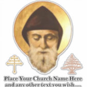 Sticker personnalisé de l'église maronite (Devant)