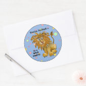 Sticker personnalisé de l'invitation du Lion Party (Enveloppe)