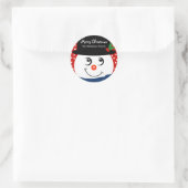 Sticker personnalisé de Noël - Snowman (Sac)