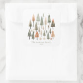 Sticker personnalisé des arbres de Noël (Sac)