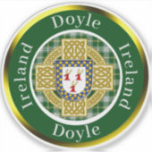 Sticker Personnalisé Doyle Shield & Celtic Cross (Devant)