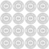 Sticker Personnalisé Effacer le nom de monogramme Arrondi  (Devant)