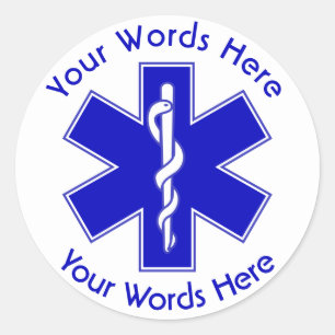Sticker personnalisé EMT Star of Life